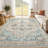 Adona Soft Washable Stain Resistant Vintage Floral Area Rug-490045977-498186716
