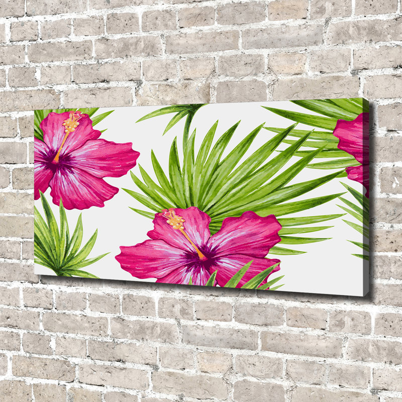 Hawaiian Flowers - No Frame Painting, Canvas, 70cm H x 140cm W x 2cm D