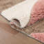 Tapis à poils longs texturé à motif géométrique moderne et moderne | Rosé gris-1208465546