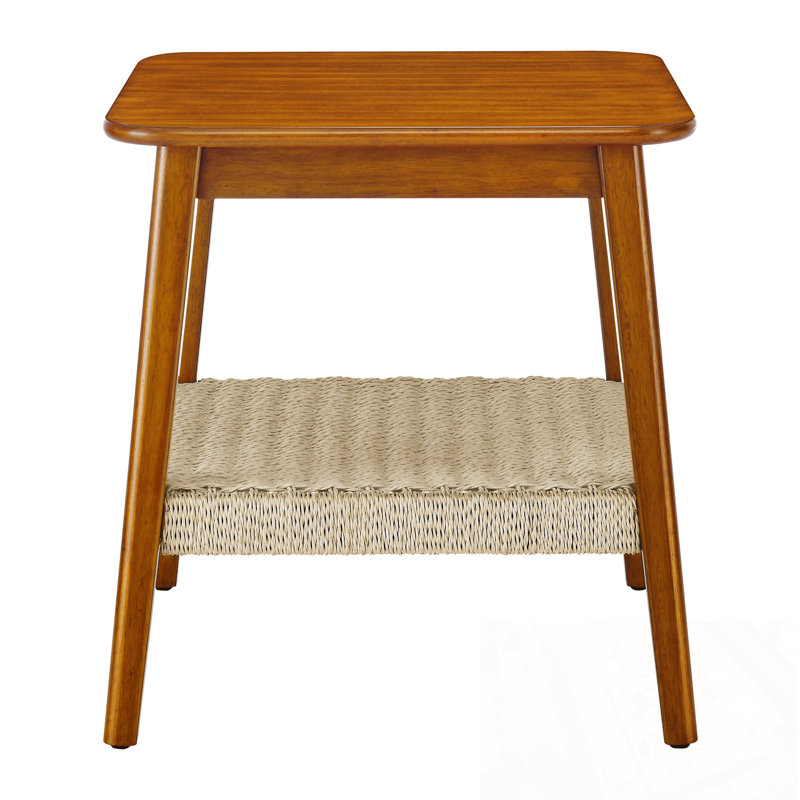 Table de bout avec tablette tissée