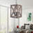 Kalida 3 - Light Walnut Lantern Pendant