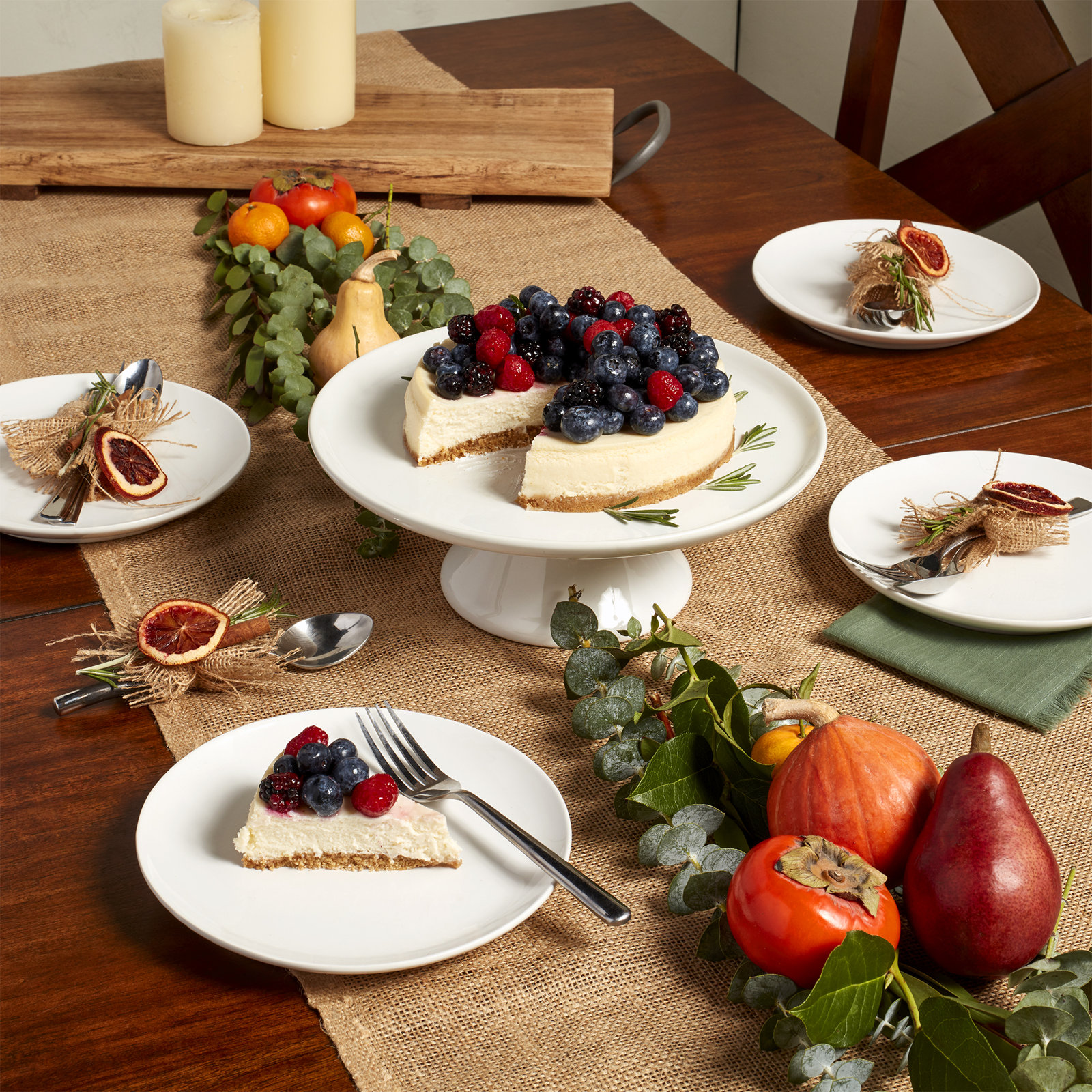 White Serveware Earthenware Cake Stand