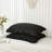Black Pillowcases King Pillowcases Ruffled Pillow Shams Set of 2 Cute Pillowcases Solid Ruffled Fringe Design 2 Pack-123025764-123025762
