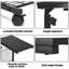 80cm H x 50cm W Laptop Cart with Wheels