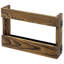 Porte-revues mural en bois 2 pièces