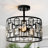 Baconton 3 - Light 13'' Crystal Drum Semi Flush Mount