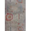 Tapis unique bleu, saumon et ivoire de 8 pi 6 po x 9 pi 11 po