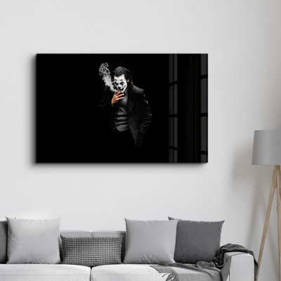Peinture murale élégante en verre trempé 18,1 po x 28,3 po | 100% verre trempé, épaisseur: 0,16 pouce | Imprimé UV pour des couleurs éclatantes et une durabilité | Parfait pour la décoration intérieure et l'esthétique moderne