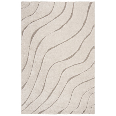 Ashal Abstract Cream/Beige Area Rug