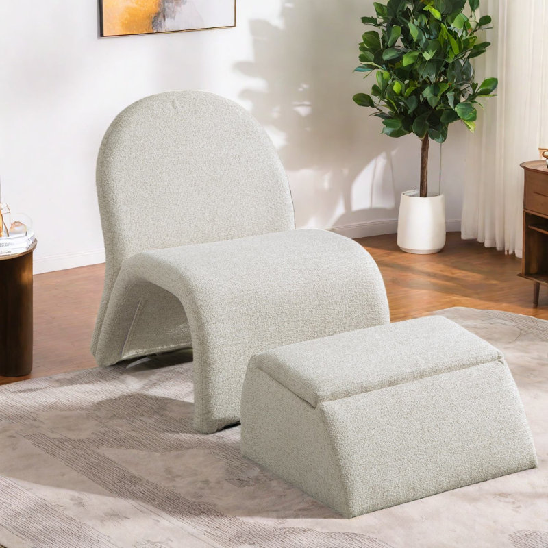 Chaises d'appoint avec rangement, chaise compacte moderne en chenille pour la maison