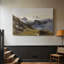 Edward Theodore Compton «Alpine Landscape with Sheep» - Art mural de qualité musée sur toile tendue-1353034999