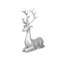 Statues de cerfs assis [Argent]
