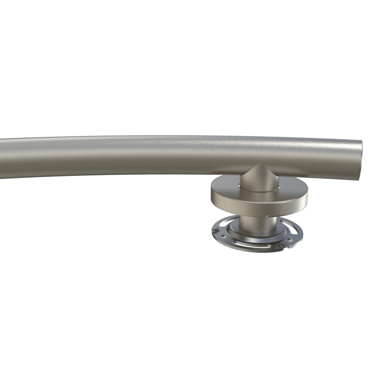 Wave Designer Grab Bar, 3.5" H x 36" W x 1.25" D, Satin Brushed Nickel