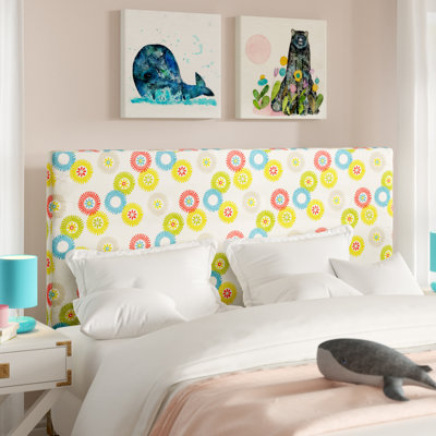 Felty Upholstered Cotton Panel Headboard