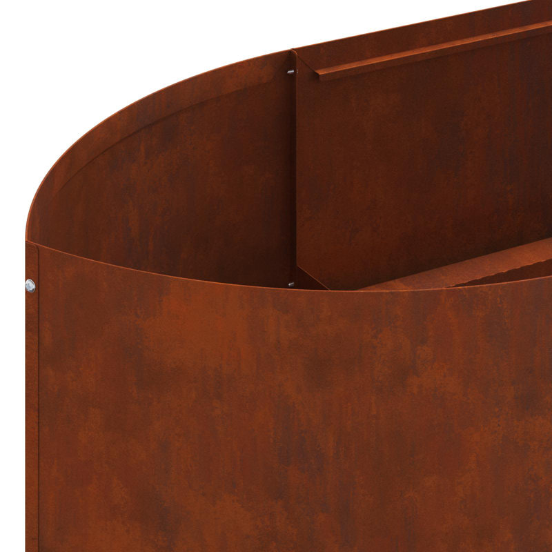 Raised Garden Bed, 40cm H x 300cm W x 40cm D, Weathering Steel