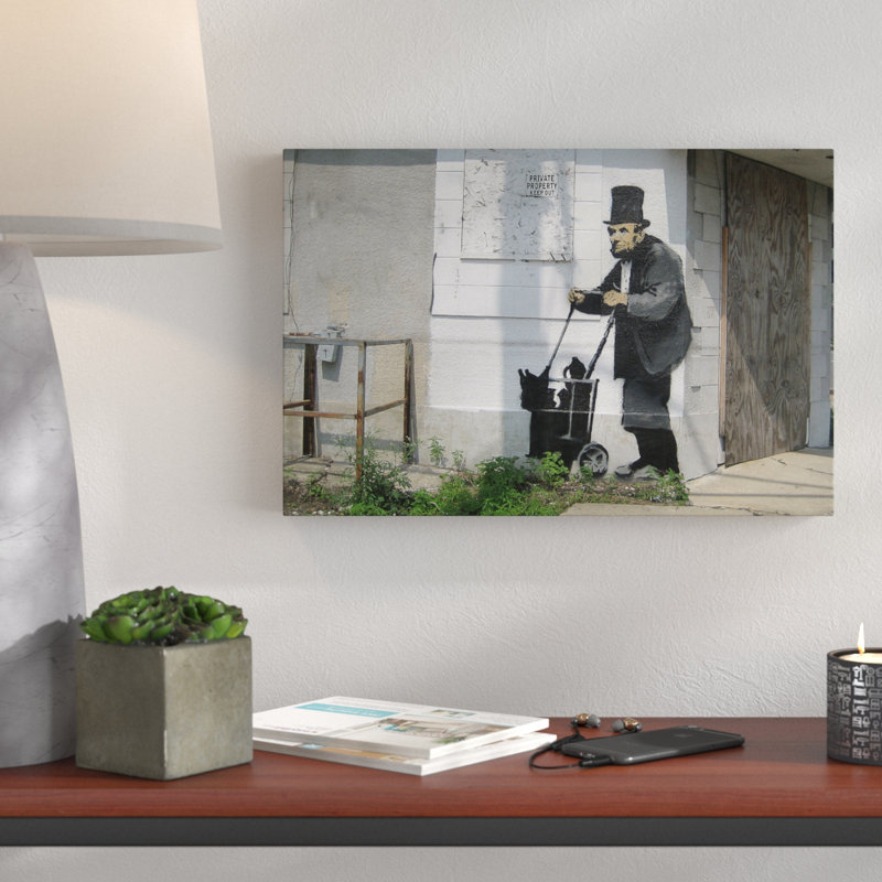 Lincoln by Banksy - Wrapped Canvas Print, 41 cm H x 61 cm W x 4 cm D