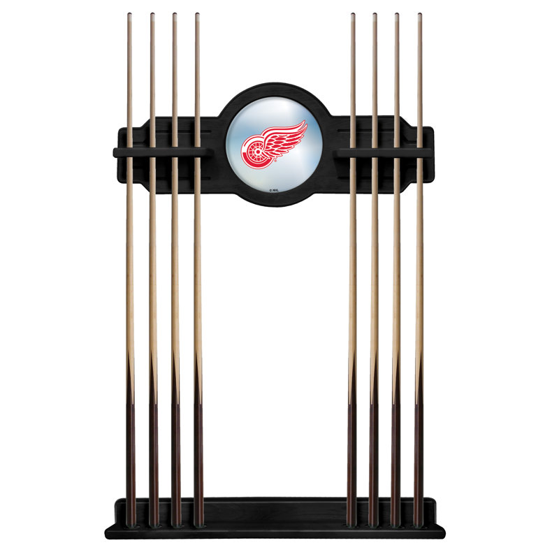 Porte-queues de billard 14 po NHL, Noir, Detroit Red Wings