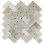 Rhine 2" x 4" Natural Stone Mosaic Tile in Mixed Quartz Waterproof Matte Finish - 0.9 Sq Ft