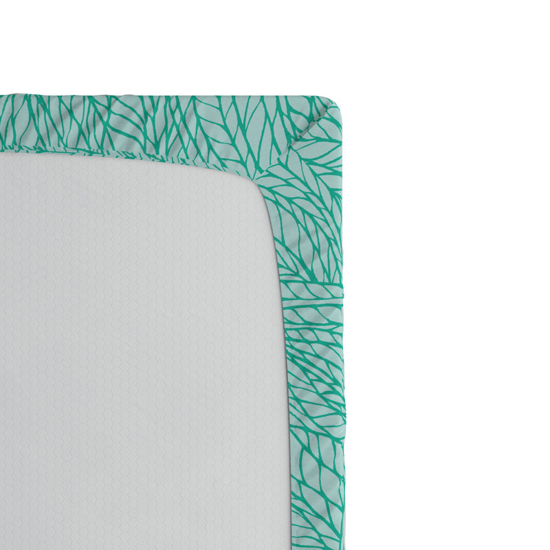 Microfiber Floral Fitted Sheet, Twin XL Fitted Sheet
