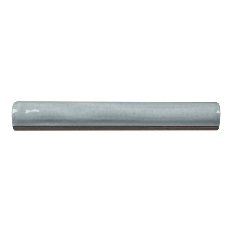 New Country 0.79'' L x 5.9'' W Ceramic Round Tile Trim, Powder Blue