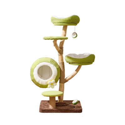 5 Tiers Cat Tree with Condons,Perch,Scratching Posts