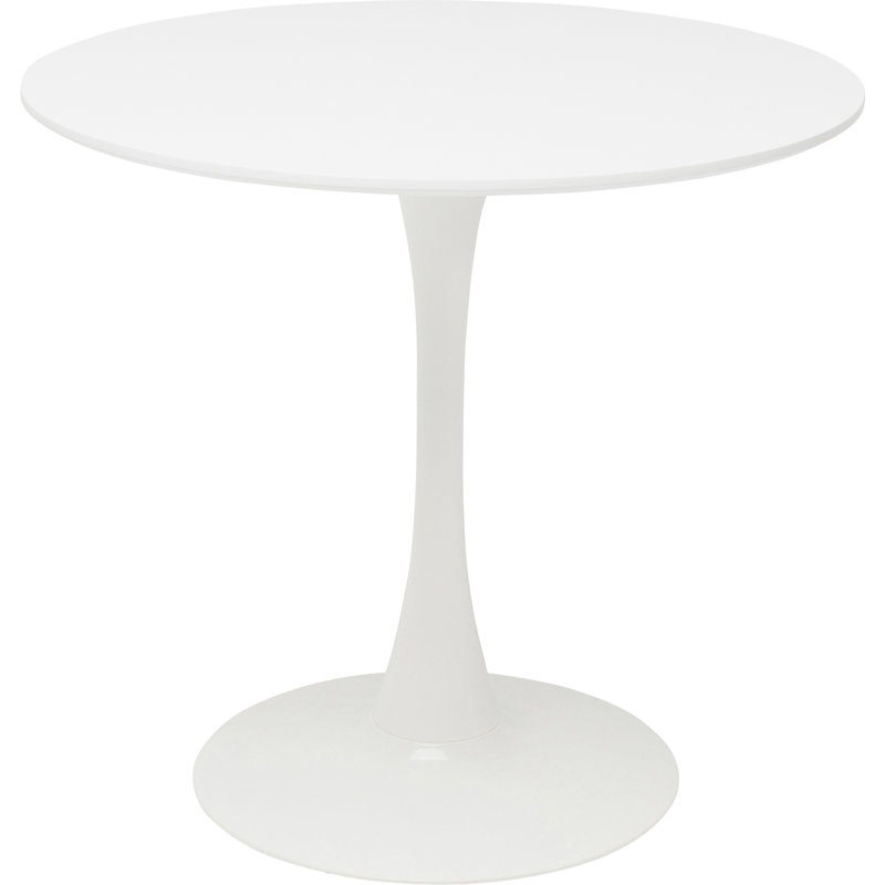 Chic dining table, 72cm H x 80cm W x 80cm D, White