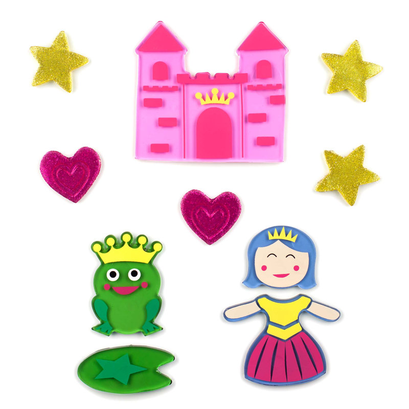 Adhésif décoratif grande princesse grenouille Roush