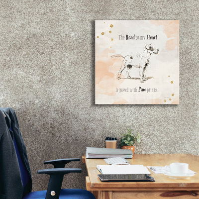 "Furry Friends" 1 par Katie pertiet, art mural sur toile, 26 po x 26 po