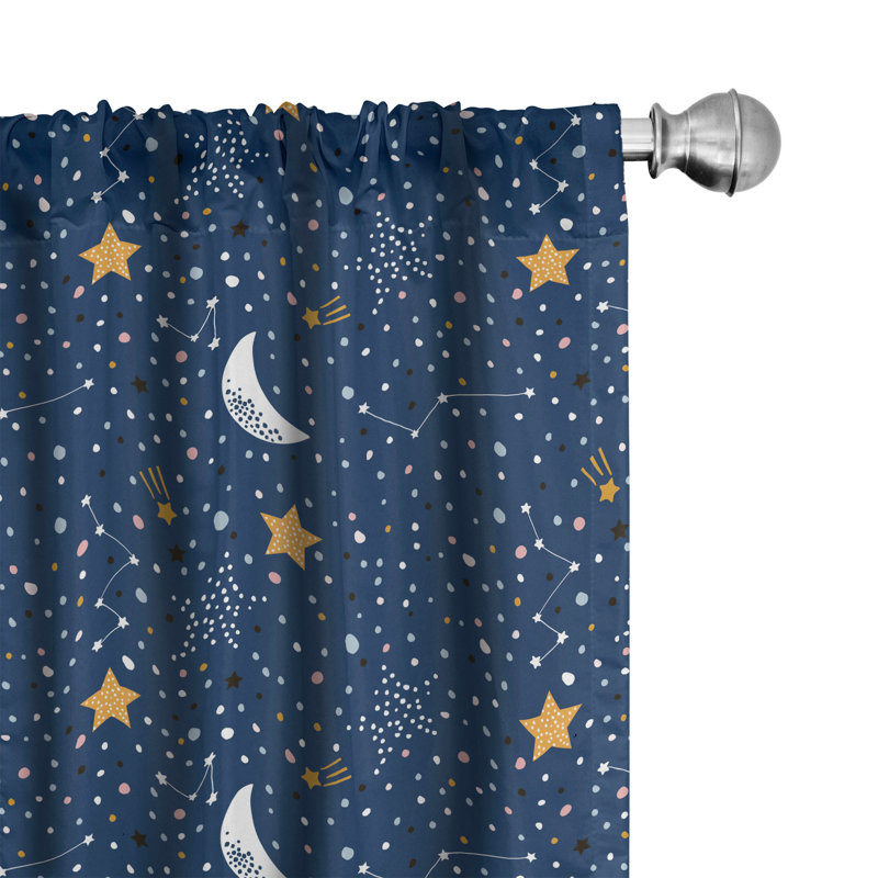 Rideaux 4 panneaux East Urban Home, L 56 po x L 84 po
