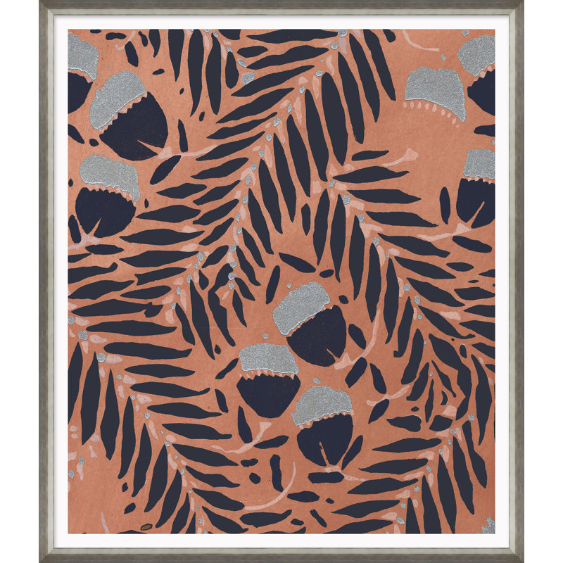 'Asian Textile Designs' Framed Graphic Art Print