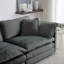 Fauteuil de lecture profond en tissu chenille-123185436