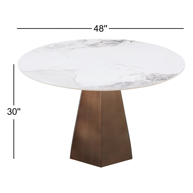 Acacia Round Solid Wood Dining Table