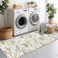 Tapis de couloir floral vert sauge pour tapis de cuisine et de couloir