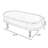 Brown Solid wood Oval Coffee Table-2085220483