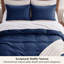 Ensemble de housse de couette à tissage gaufré 100% coton Essential Collection-110365889-109512985