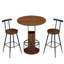 Ensemble de table de bar et tabouret 3 pièces 31,5 pouces Table de bar ronde avec deux tabourets-1967839735