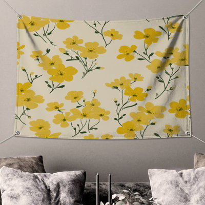 Tapisserie murale fleurs - décoration murale florale