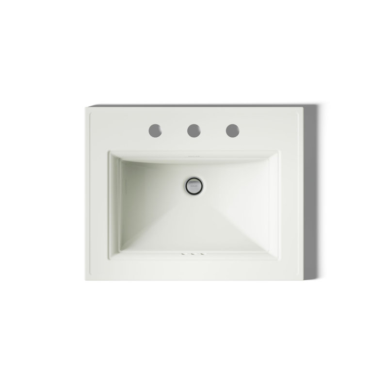 Memoirs® Stately Drop-in Bathroom Sink, Dune, 8" Centers
