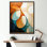 «Inchara Orange Mid Century Organic Harmony I - Abstract Midcentury», reproduction d'art sur toile