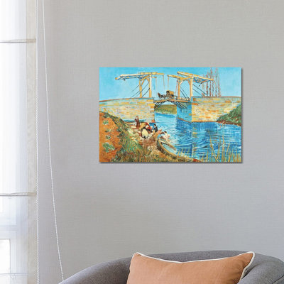 Langlois Bridge, 1888 by Vincent Van Gogh - Wrapped Canvas Painting