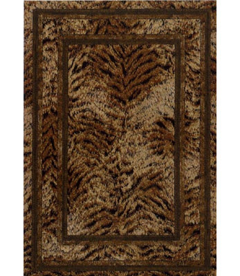 Almine Innovations Tanzania Golden Topaz Animal Print Area Rug