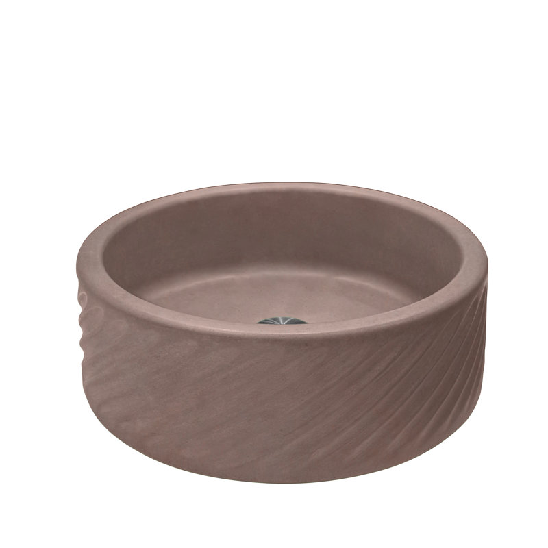Newterra 16'' L Bathroom Sink, Clay