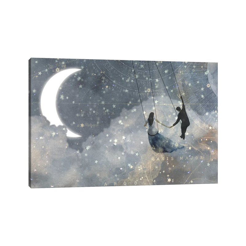 Celestial Love Collection D by Victoria Borges - Wrapped Canvas Gallery-Wrapped Canvas Giclée