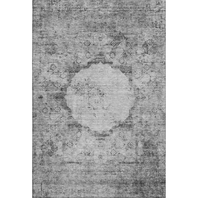 Premium Machine Washable Prisco Gray Rug