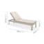 Lifestylegarden Bora 100% Maintenance Free Aluminum 3Pc Outdoor Patio Sand Lounge Set