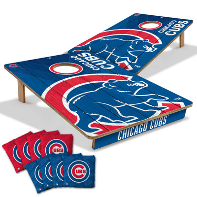 YouTheFan MLB Professional Wood 2’ x 3’ Cornhole Game w/ Logo Bags