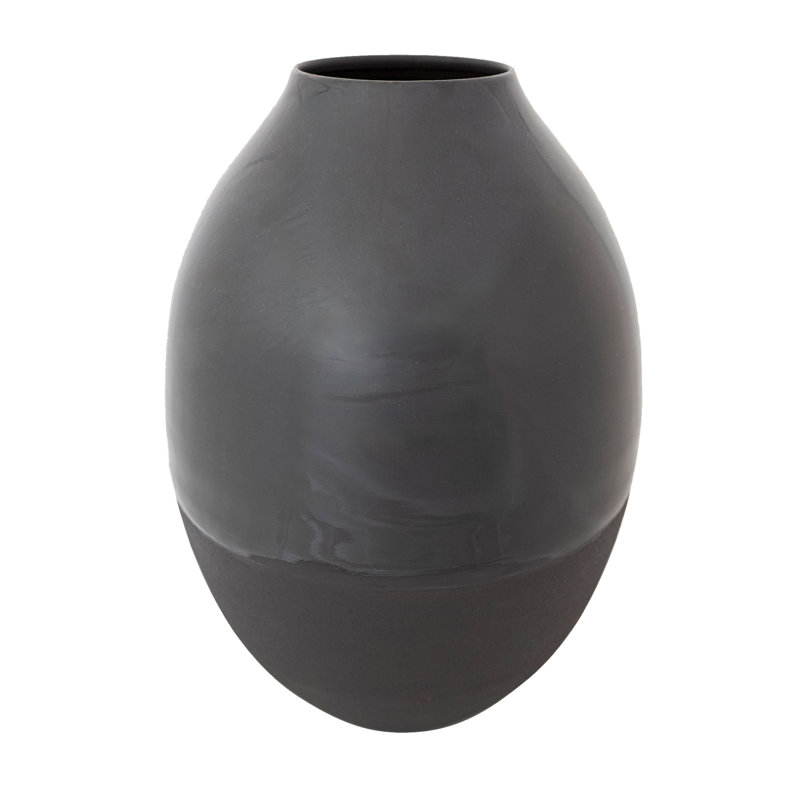 Enameled Metal Vase
