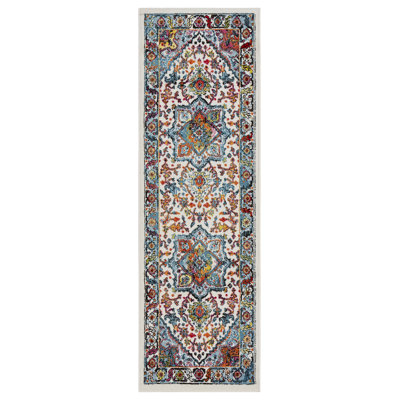 Einike Synthetic Oriental Indoor Rug