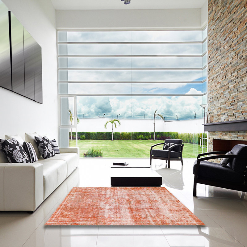 Tapis abstrait moderne 1285, Carré 8 pi