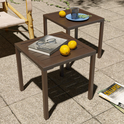 Aluminum Square Side/End Table